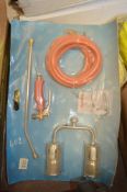 Twin torch gas kit New & unused