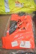 Pair of Elka Hi-Viz orange waterproof overalls Size XL New & unused