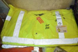2 - Hi-Viz yellow work jackets Size 4XL New & unused