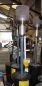 Patio gas fired heater