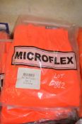 5 pairs of Hi-Viz orange waterproof trousers Size XL New & unused