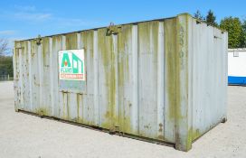 21 ft x 9 ft steel store site unit c/w keys A507089