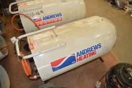 Andrews 110v gas fired space heater E0001218