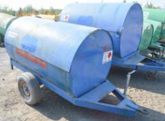 250 gallon site tow bunded fuel bowser c/w manual pump, delivery hose & nozzle BOT716