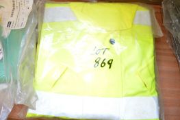 Hi-Viz yellow work jacket Size 3XL New & unused