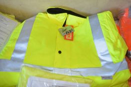2 - Hi-Viz yellow work jackets Size M New & unused