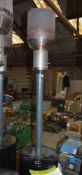 Patio gas fired heater