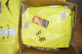 12 - Hi-Viz yellow sweatshirts Size XL New & unused