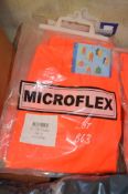 5 pairs of Hi-Viz orange waterproof trousers Size XL New & unused