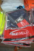 7 pairs of Biz Weld navy blue flame retardant trousers Size 30 New & unused