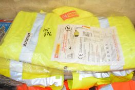 3 - Hi-Viz yellow work jackets Size M New & unused