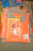 6 - Hi-Viz orange polo shirts Size XL New & unused