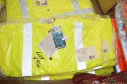 8 - Hi-Viz yellow work jackets Size S New & unused