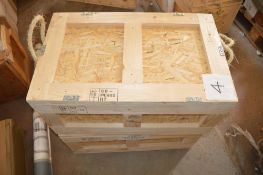 2 - Wooden packing crates Approximately 700mm x 440mm x 330mm