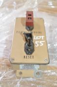 Overide reset switch box assembly Approximately 150mm x 70mm