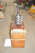 Rotor compressor drum C/w wooden packing crate approximately 400mm x 260mm