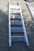 6 tread 6 foot aluminium scaffold step ladder