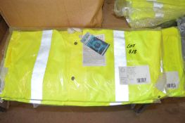 4 - Hi-Viz yellow waterproof jackets size XL New & unused