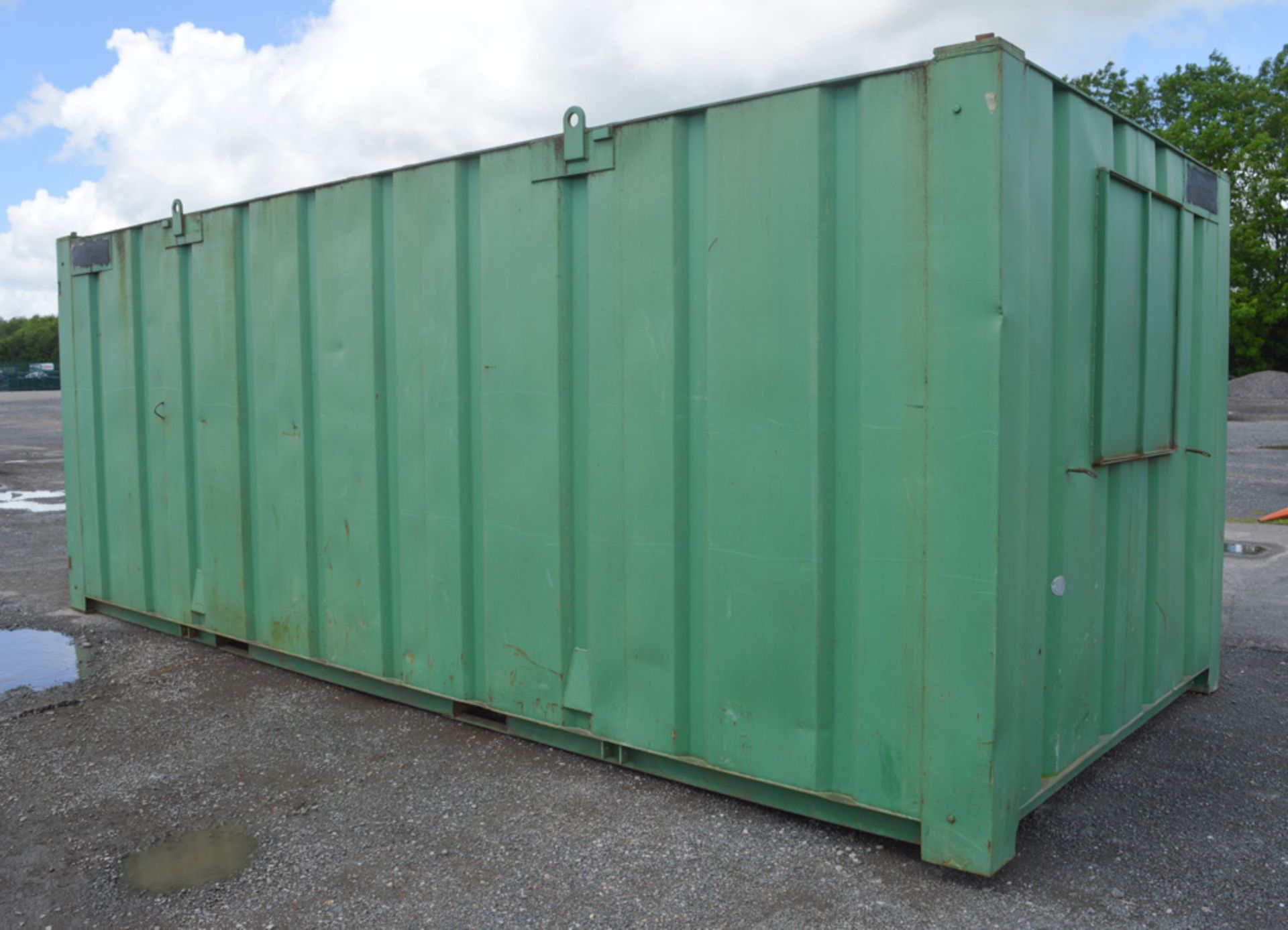 21 ft x 9 ft steel anti vandal site office/store unit c/w keys A406254 - Image 3 of 7