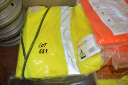 10 - Hi-Viz yellow waistcoats size L New & unused