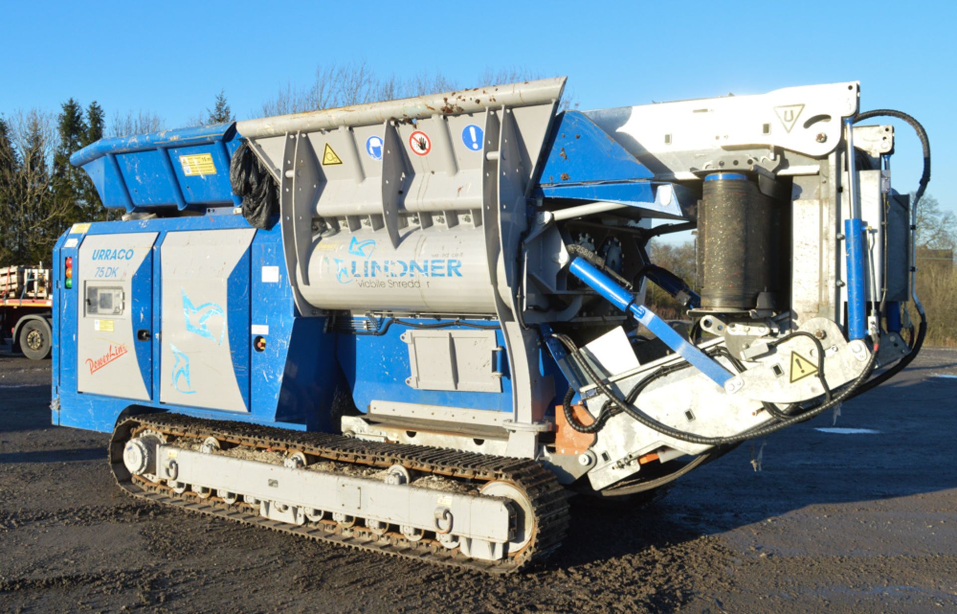 Lindner Urraco 75DK steel tracked primary waste shredder Year: 2016 Up to 60 tonne per hour waste - Image 10 of 16