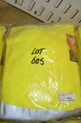 6 - Hi-Viz yellow sweatshirts size XL New & unused