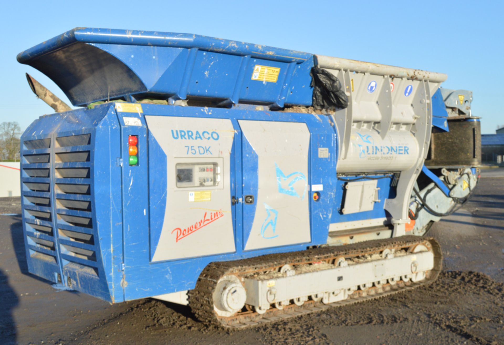 Lindner Urraco 75DK steel tracked primary waste shredder Year: 2016 Up to 60 tonne per hour waste - Image 9 of 16