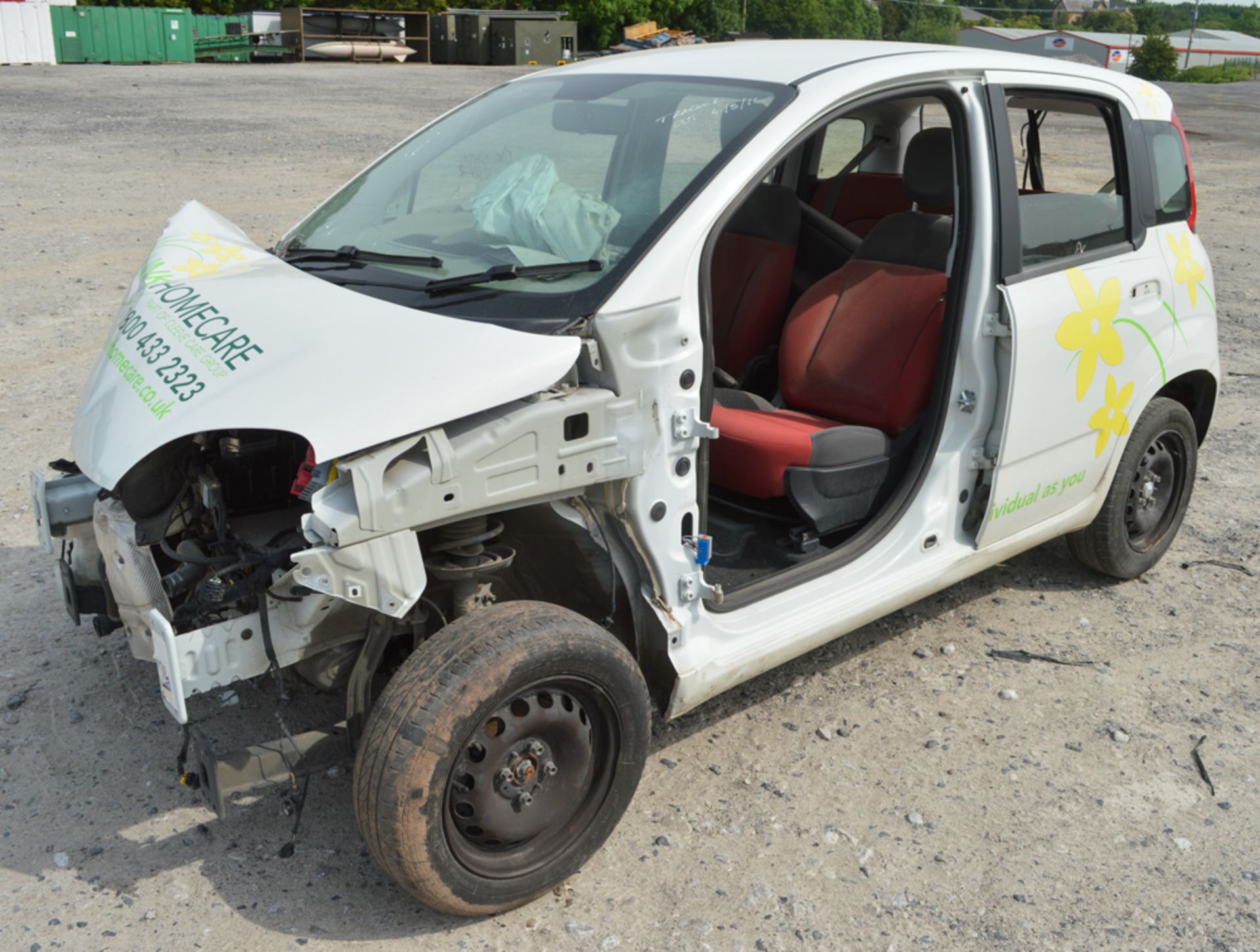 Fiat Panda 1.2 5 door hatchback car for spares Registration Number: VX65 MVA c/w V5C registration