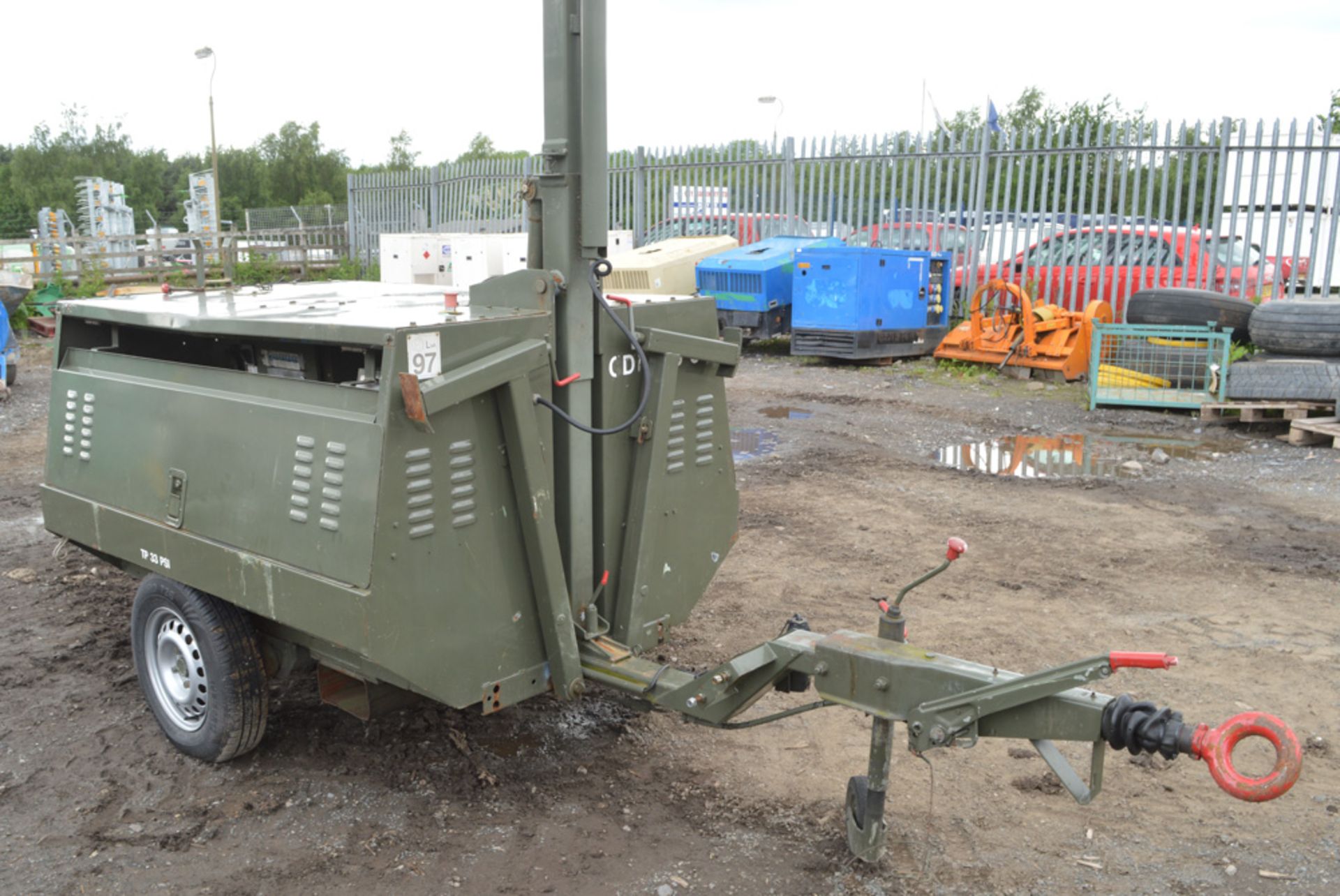 Park Products diesel driven mobile lighting tower (Ex MOD) Recorded Hours: 891 - Image 2 of 6