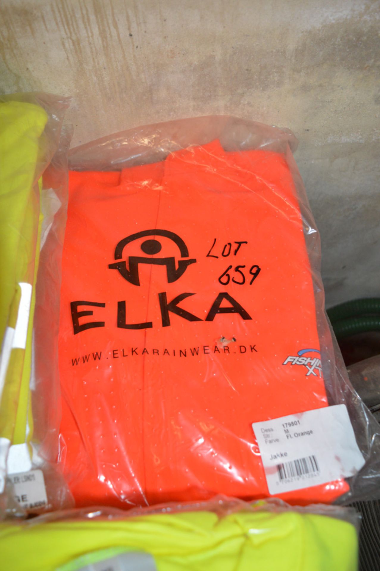 Elka Hi-Viz orange waterproof jacket size M New & unused