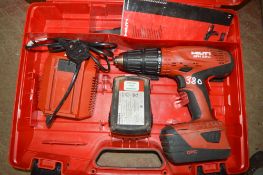 Hilti SFH 22-A cordless drill c/w 2 batteries, charger & carry case A648348