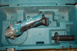 Makita cordless grinder c/w carry case A539963