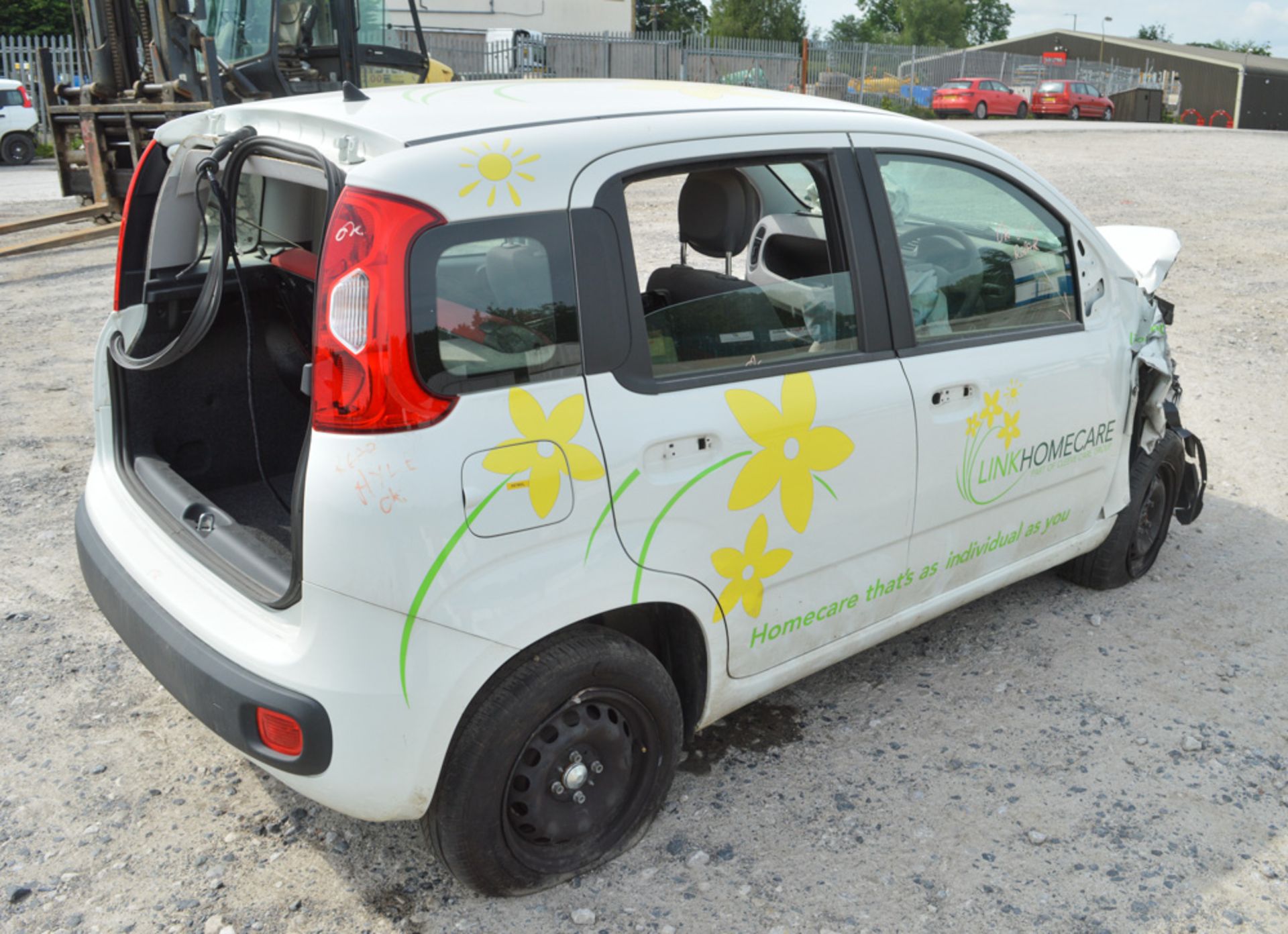 Fiat Panda 1.2 5 door hatchback car for spares Registration Number: VX65 MVA c/w V5C registration - Image 3 of 8