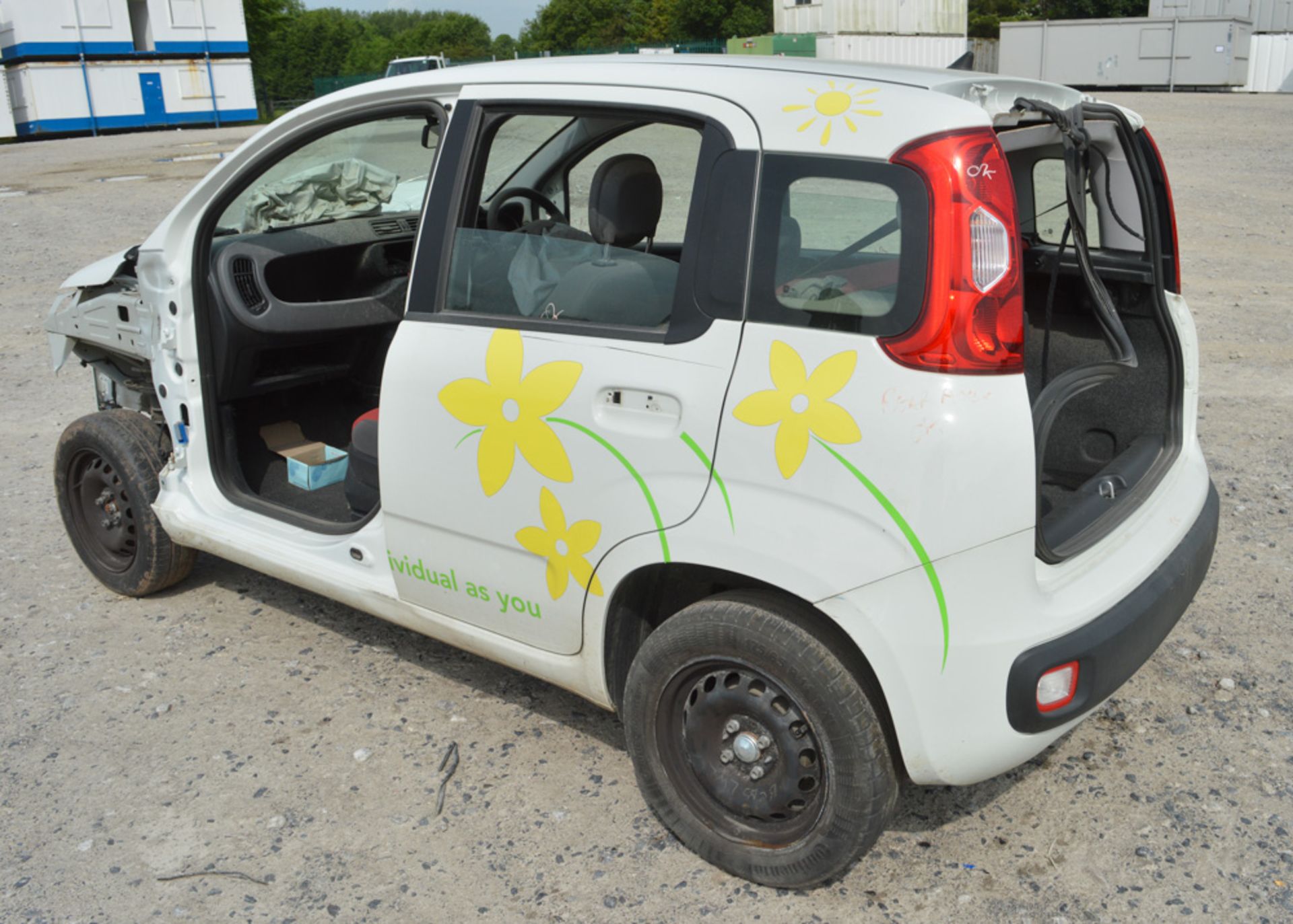 Fiat Panda 1.2 5 door hatchback car for spares Registration Number: VX65 MVA c/w V5C registration - Image 2 of 8