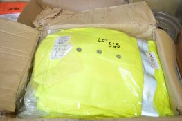 Box of 20 Hi-Viz yellow polo shirts size S New & unused