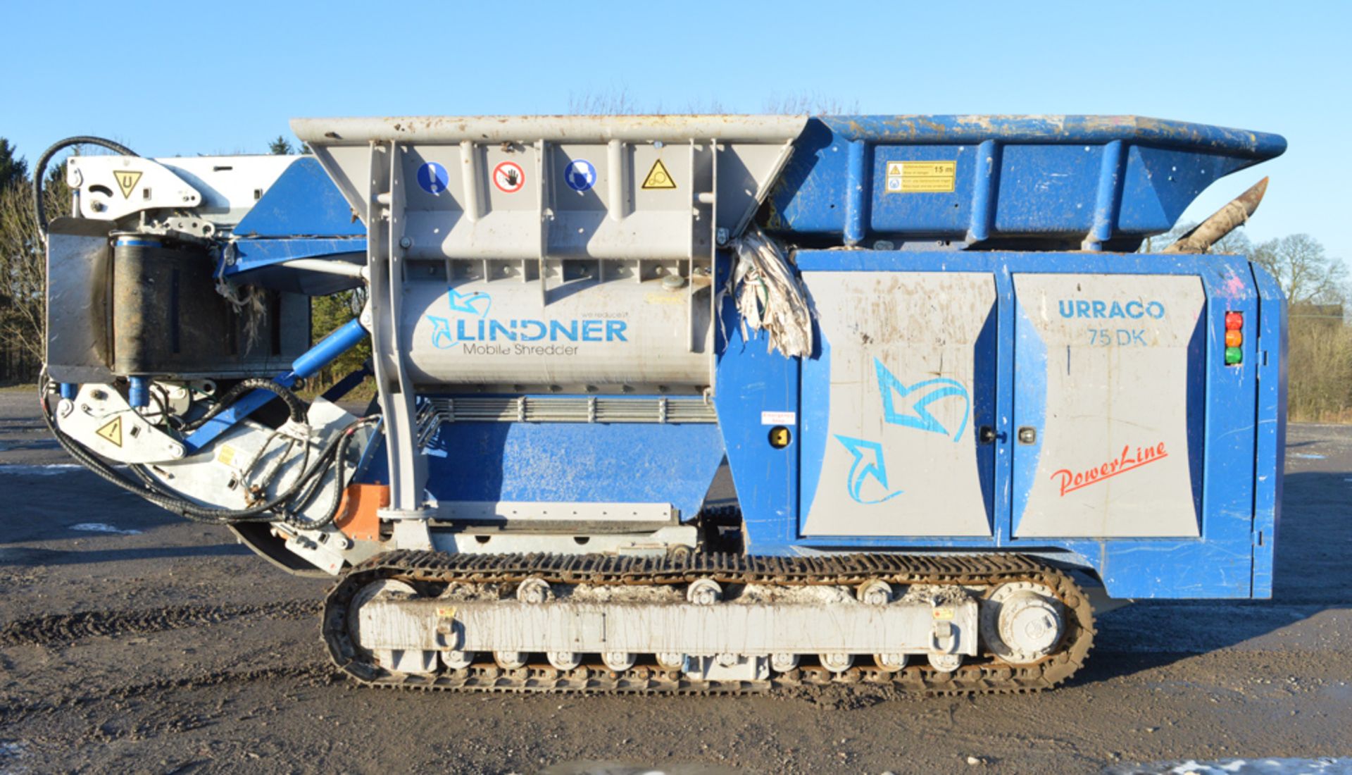 Lindner Urraco 75DK steel tracked primary waste shredder Year: 2016 Up to 60 tonne per hour waste - Image 4 of 16