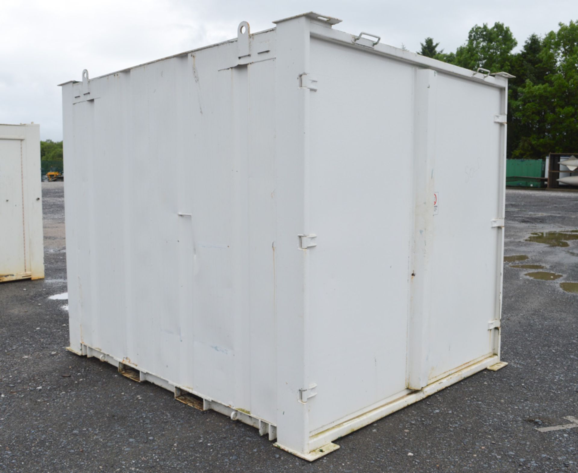 10 ft x 8 ft steel site store unit c/w keys A538061