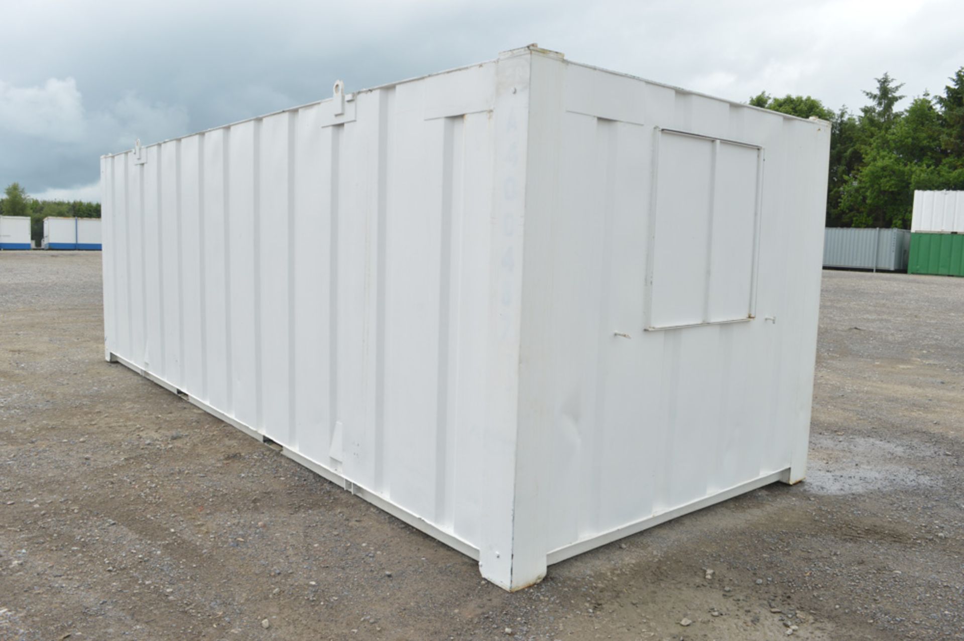 24 ft x 9 ft steel anti vandal site office unit c/w keys A400467 - Image 3 of 8