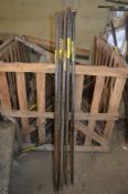 5 - 1500mm hex shanked digging bars New & unused