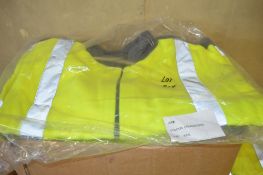 Box of 10 Hi-Viz yellow fleece jackets size XXXL New & unused