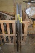 5 - 1500mm oval shanked digging bars New & unused