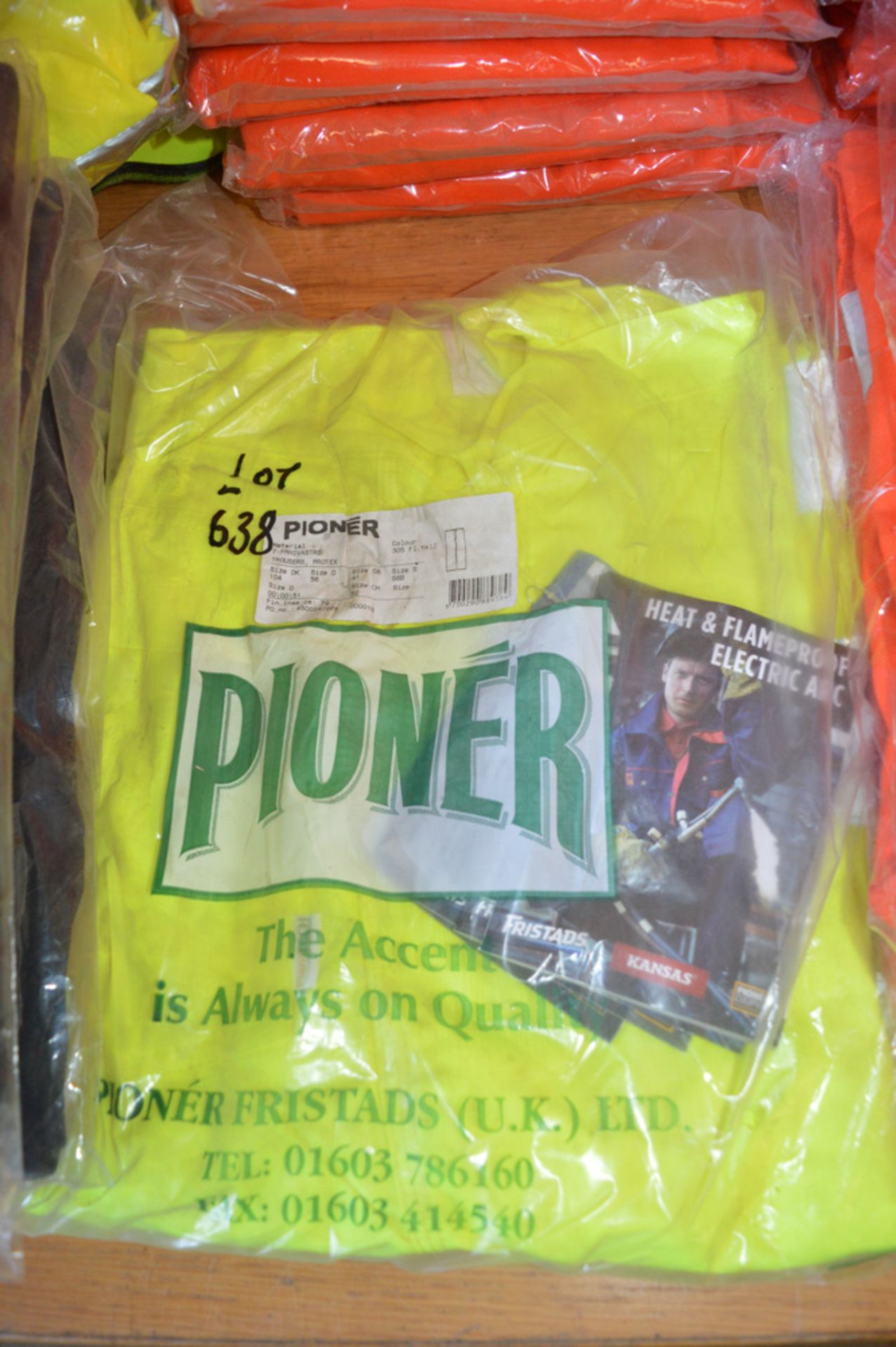 Pair of Hi-Viz yellow work trousers size 41 New & unused