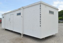 32 ft x 10 ft steel anti vandal jack leg site officedrying room unit c/w keys NH77000072