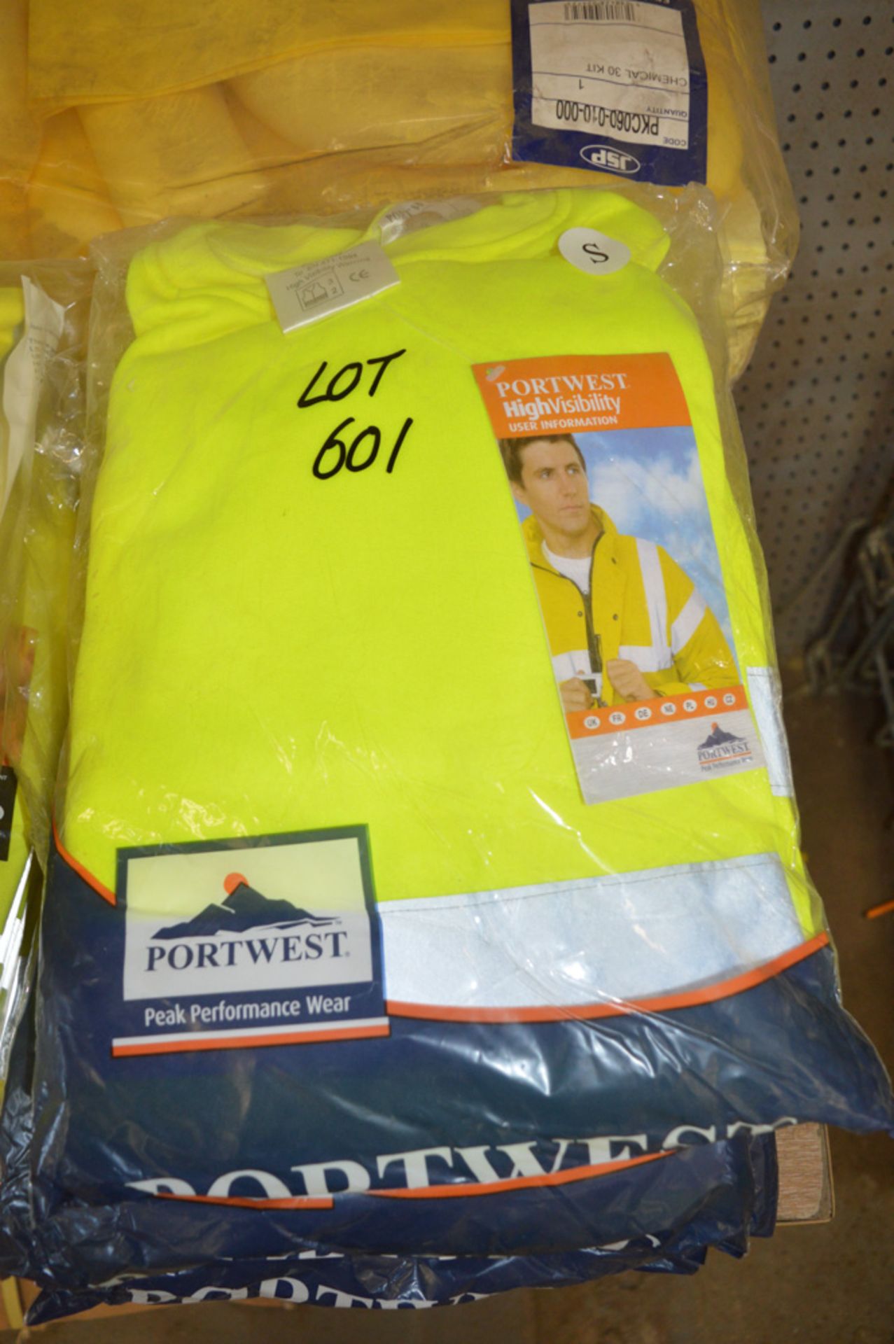 5 - Hi-Viz yellow sweat shirts size S New & unused