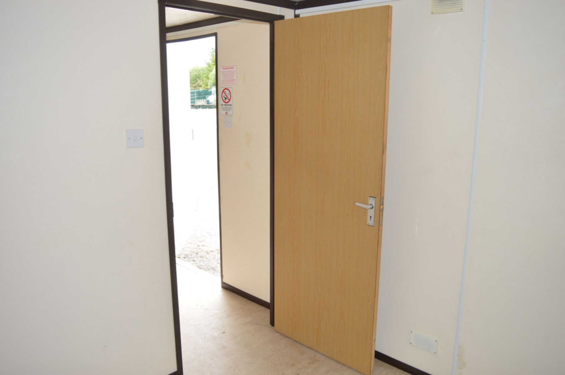 24 ft x 9 ft steel anti vandal site office unit c/w keys A400467 - Image 8 of 8