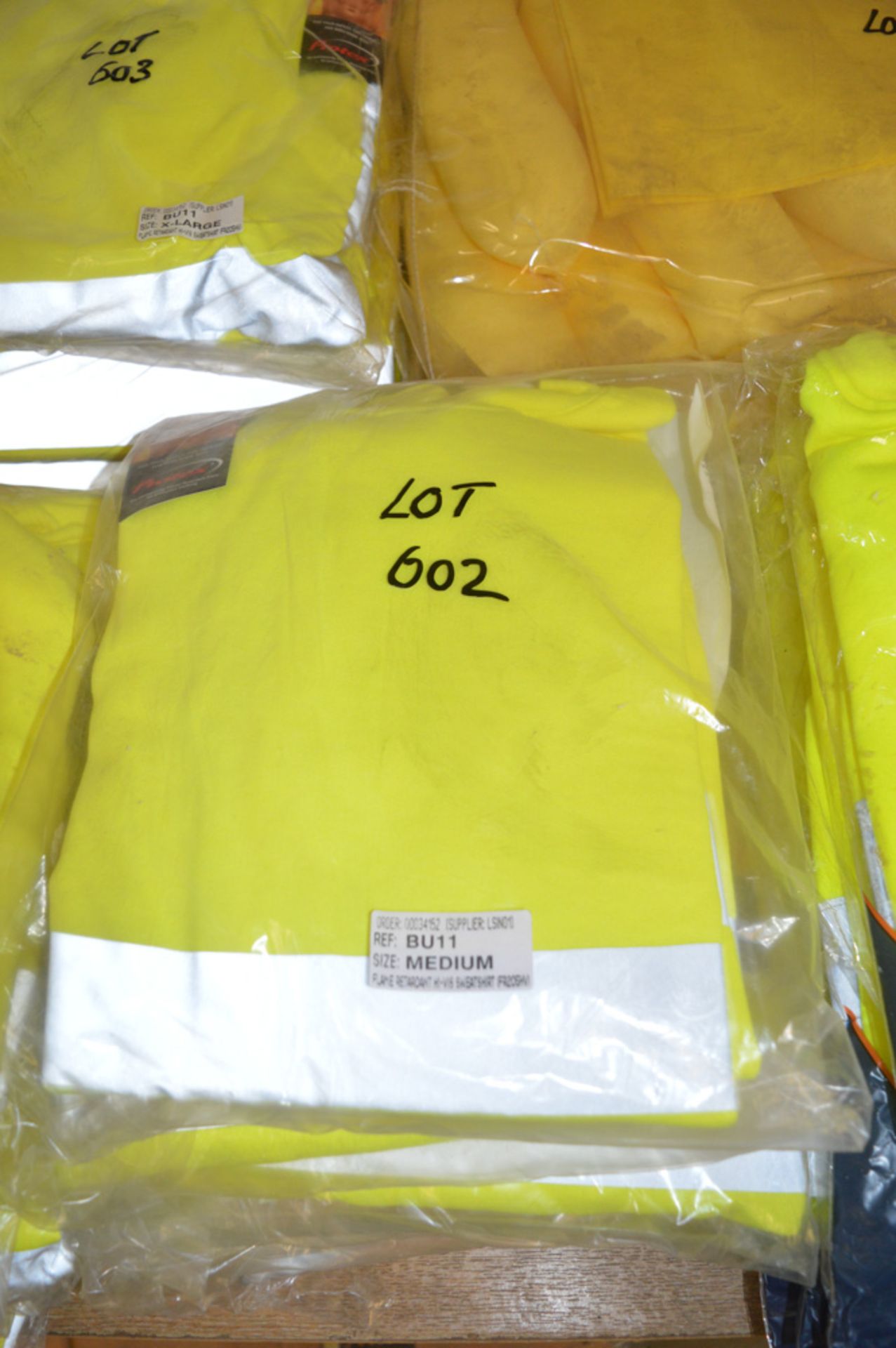 6 - Hi-Viz yellow sweatshirts size M New & unused