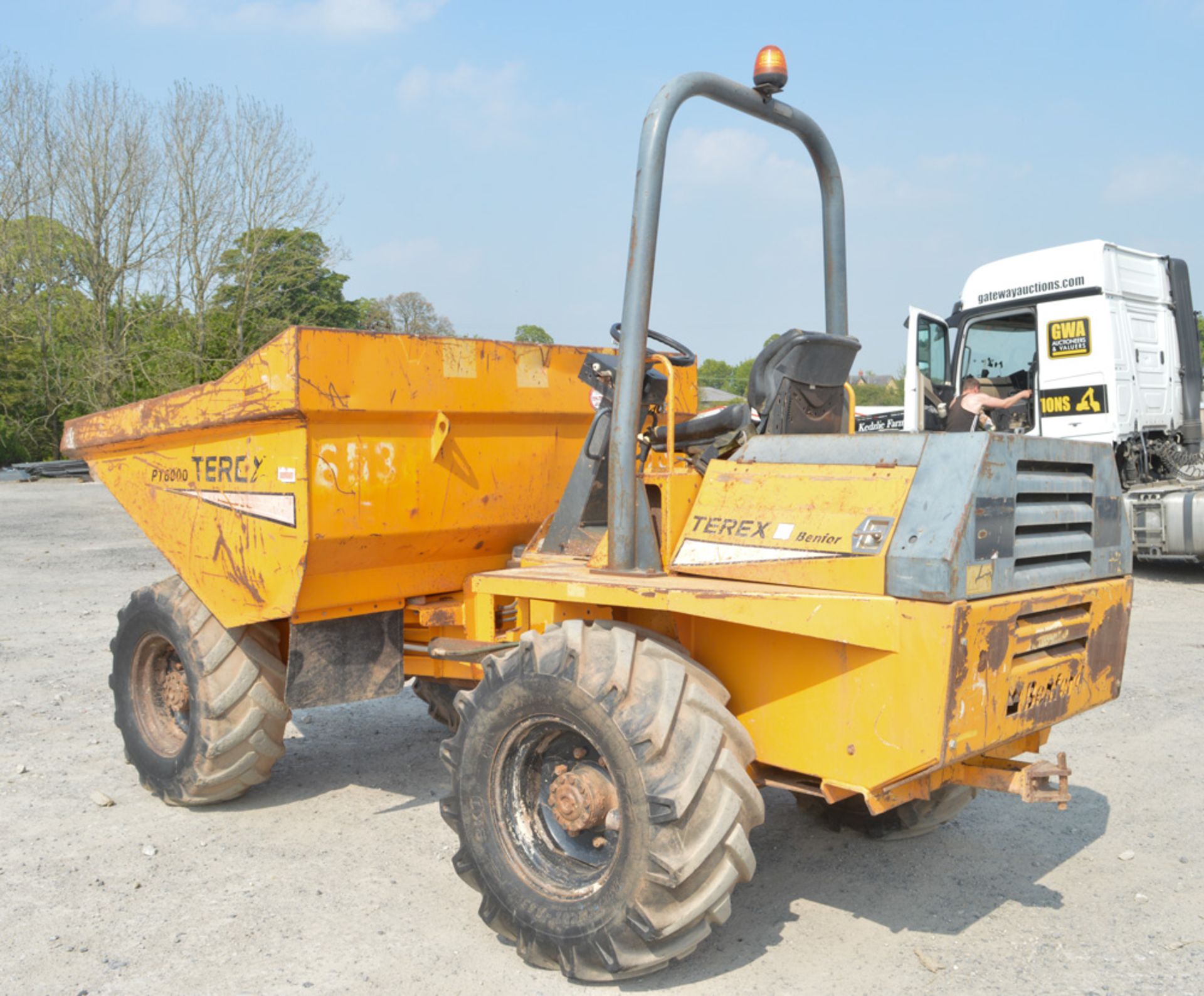 Benford Terex 6 tonne straight skip dumper Year: 2004 S/N: E403EM019 Recorded Hours: Not - Image 3 of 12