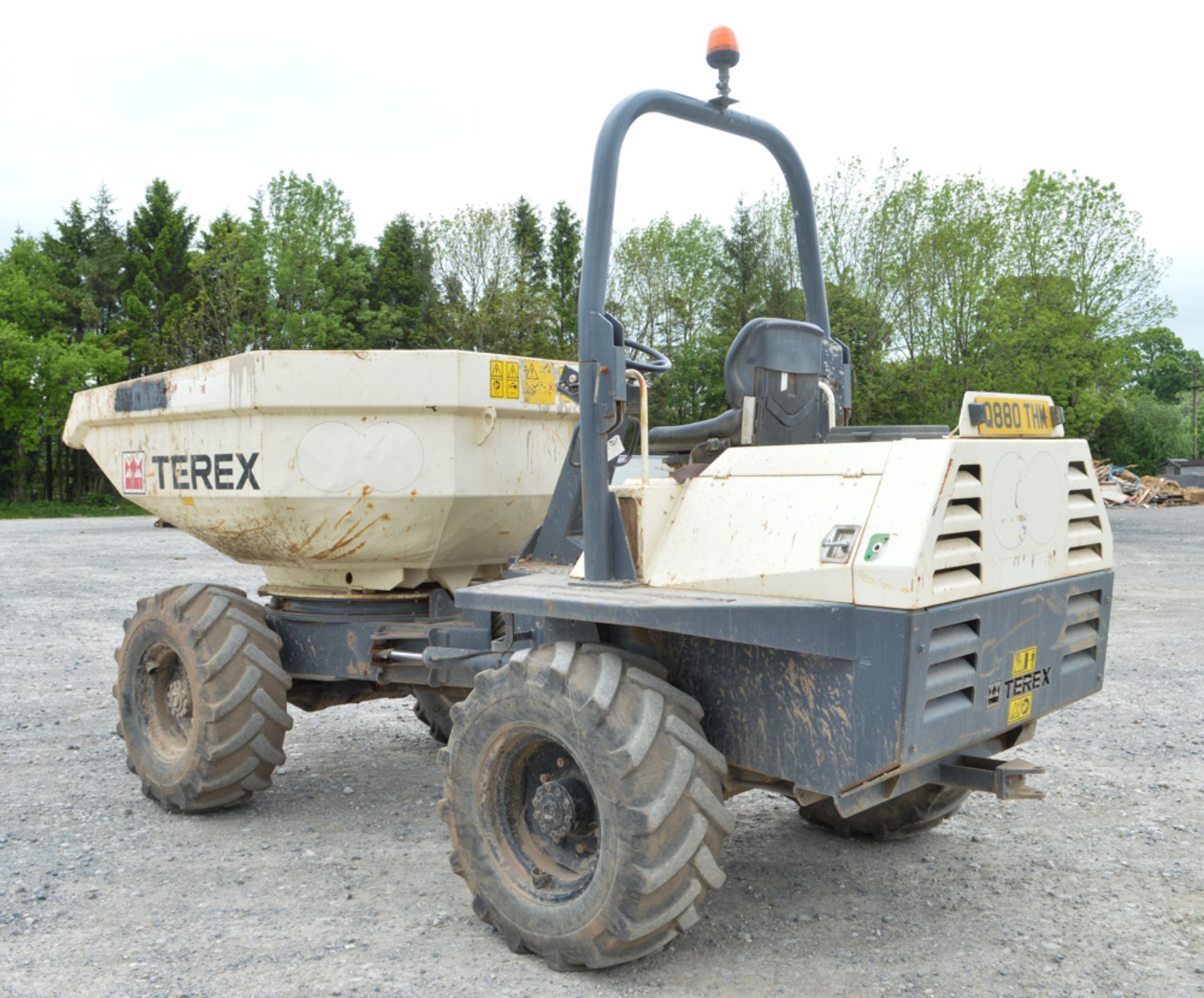 Benford Terex 6 tonne swivel skip dumper Year: 2007 S/N: E709FX701 Recorded Hours: 1921 DPR107 - Image 3 of 12