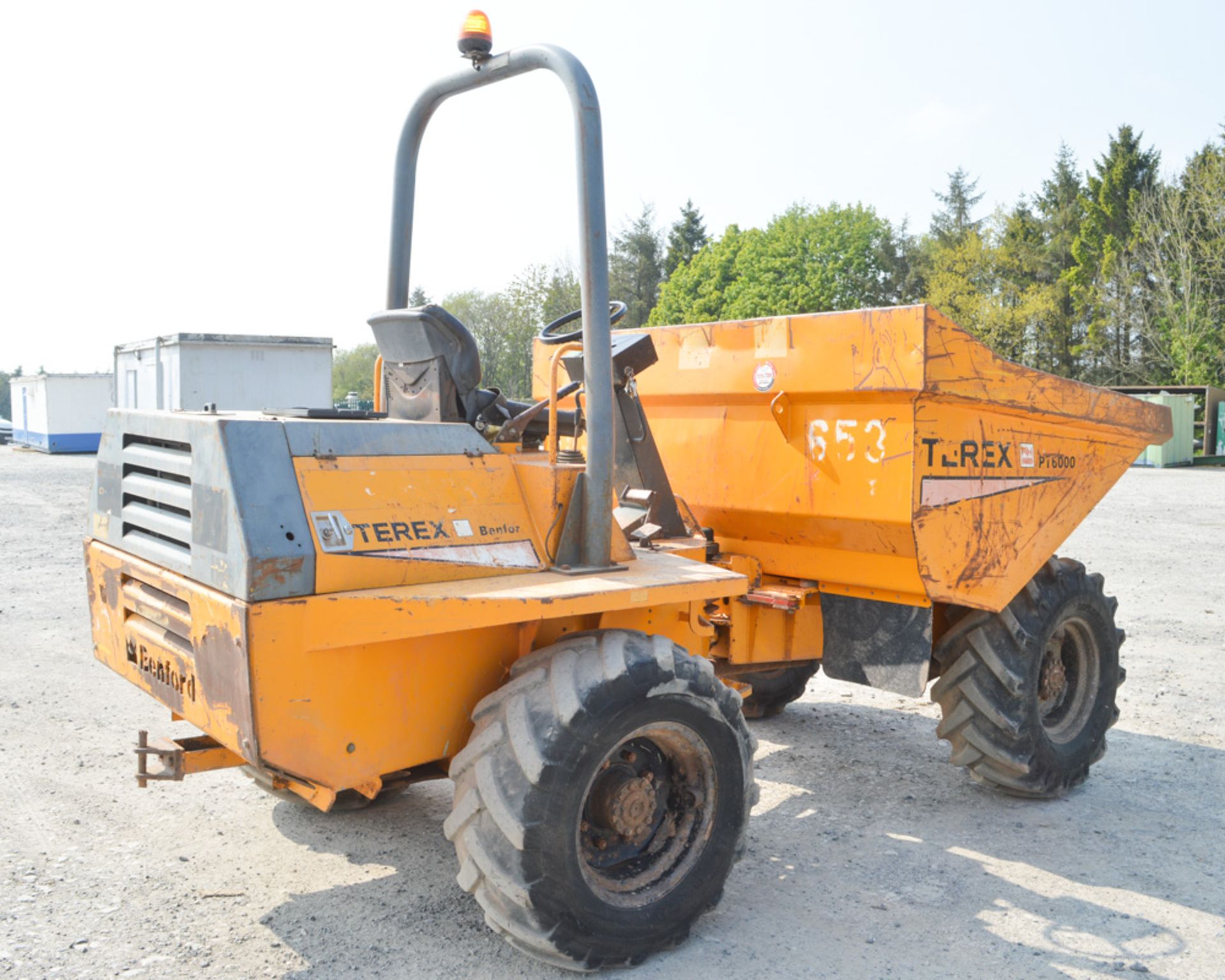 Benford Terex 6 tonne straight skip dumper Year: 2004 S/N: E403EM019 Recorded Hours: Not - Image 4 of 12