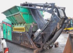 Forus HB181/E 3 phase electric primary waste pre shredder Year: 2007 Up to 12 tonne per hour waste